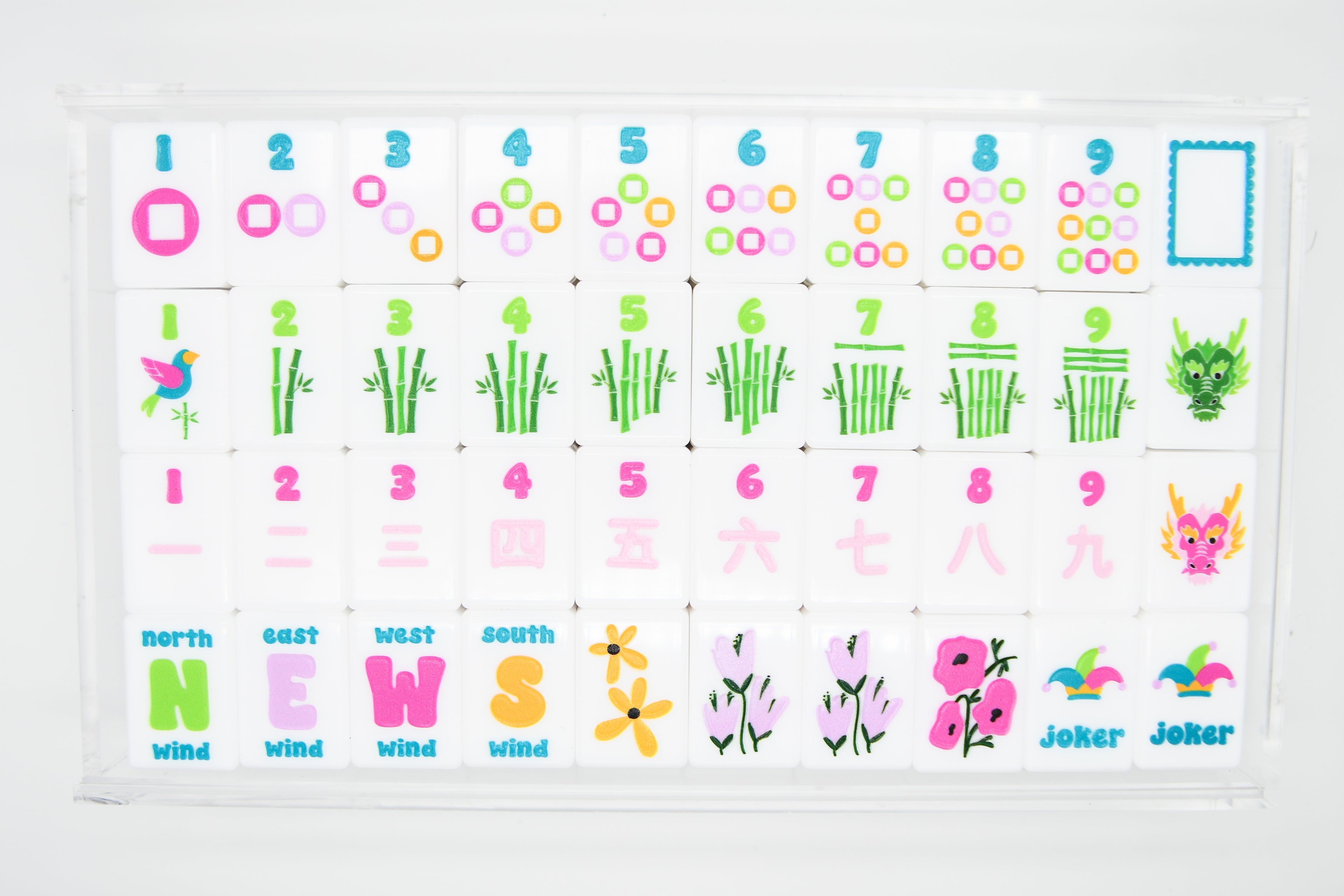 The Spring Set - Bright and Playful, Everyday Mahjong Tiles