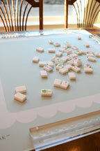 The Pale Eucalyptus Scallop Mat