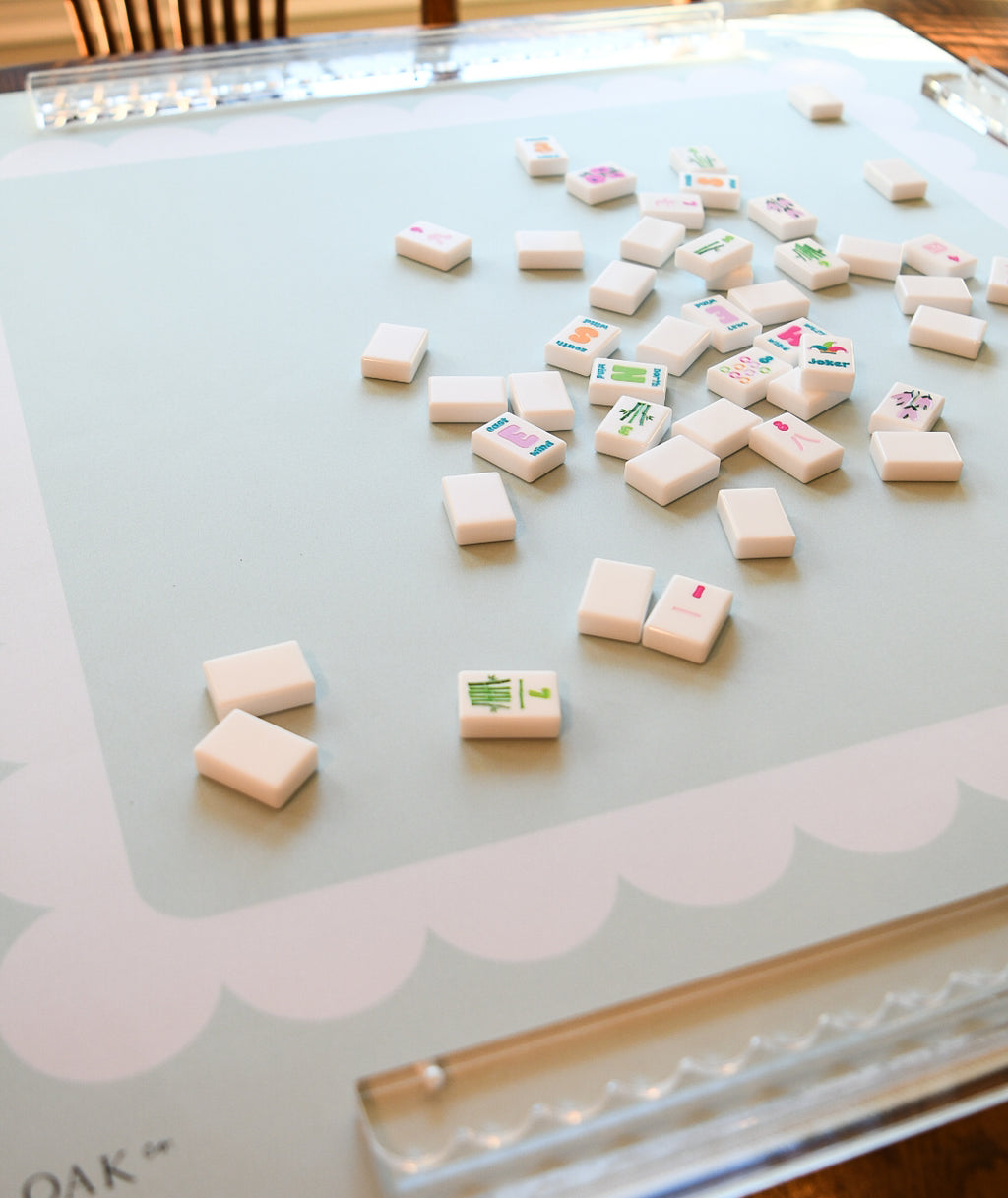 The Pale Eucalyptus Scallop Mat