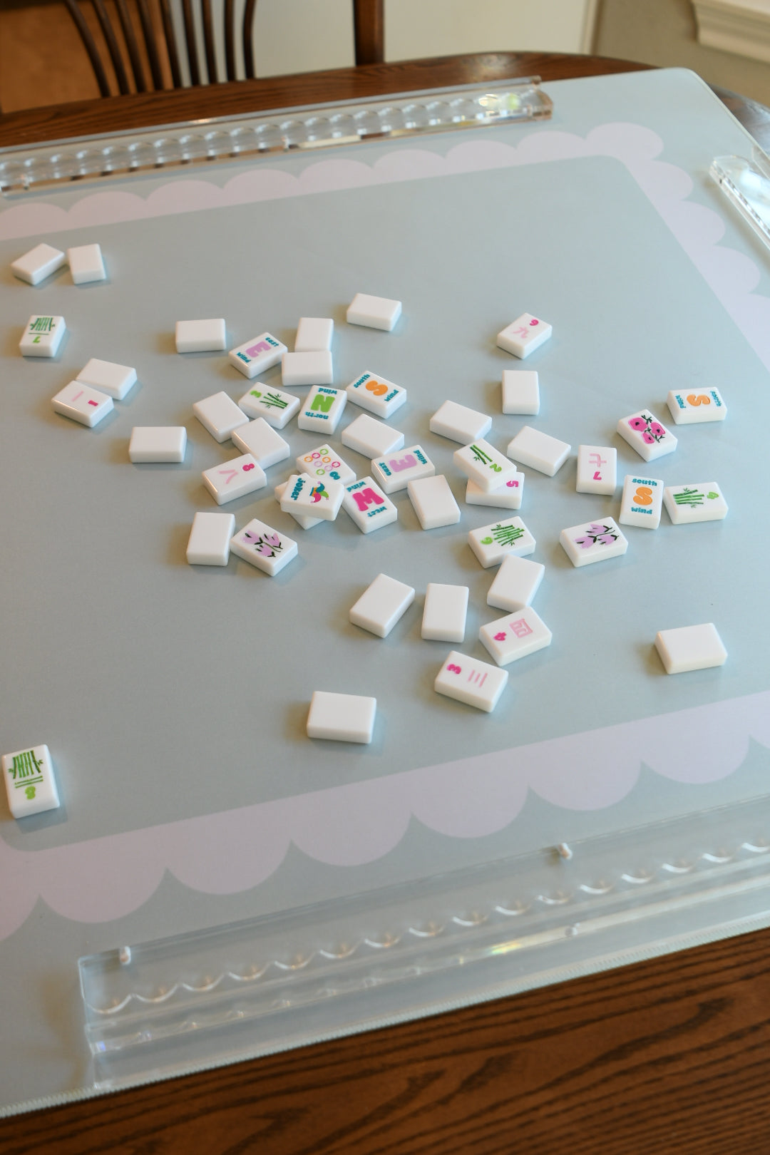 The Pale Eucalyptus Scallop Mat