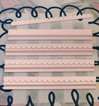 Ballet Pink Scalloped Wooden Mahjong Racks - 20 inches