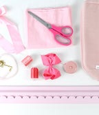 Ballet Pink Scalloped Wooden Mahjong Racks - 20 inches