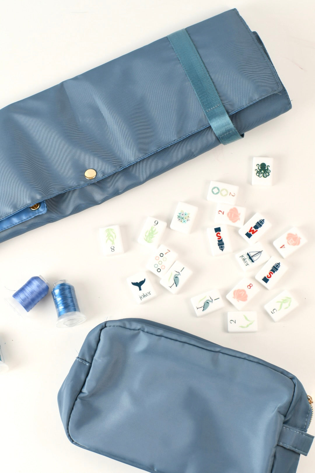 Mahjong Rack Bag - Denim