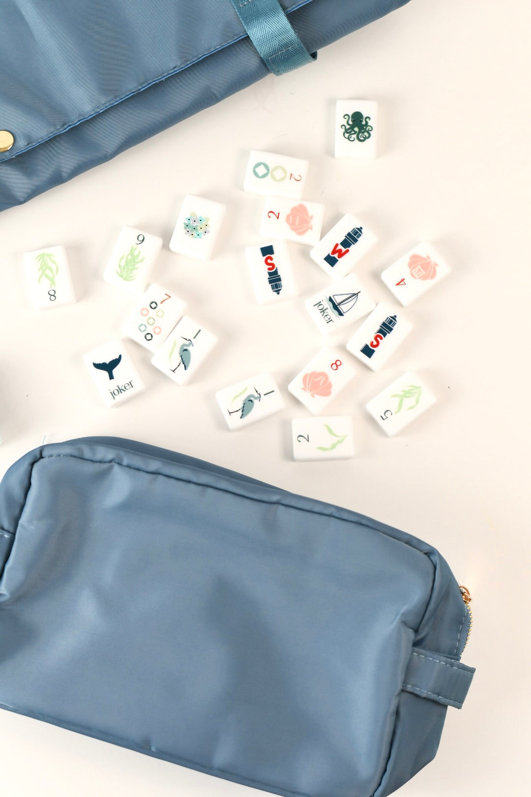 Mahjong Rack Bag - Denim