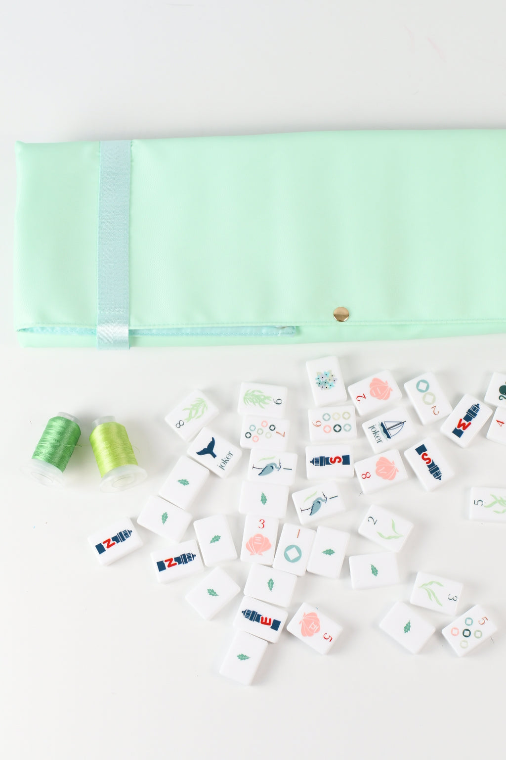 Mahjong Rack Bag - Mint
