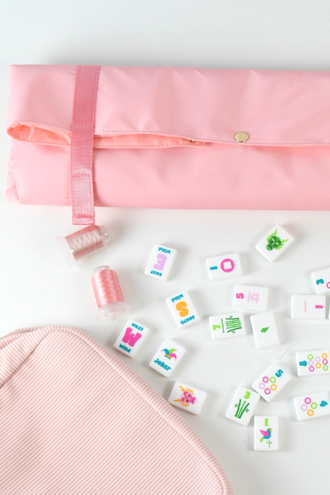 Mahjong Rack Bag - Pink