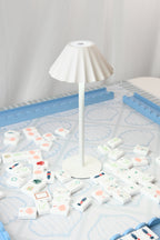 White Scallop Mahjong Table Lamp