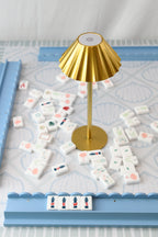 Gold Scallop Mahjong Table Lamp