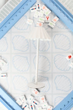 White Scallop Mahjong Table Lamp