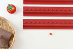 Painted Red Mahjong Racks 20" with Scallop Pushers, 4 per set