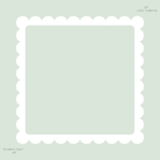 The Pale Eucalyptus Scallop Mat
